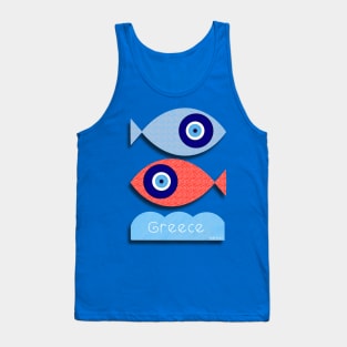 Greek evil eye Tank Top